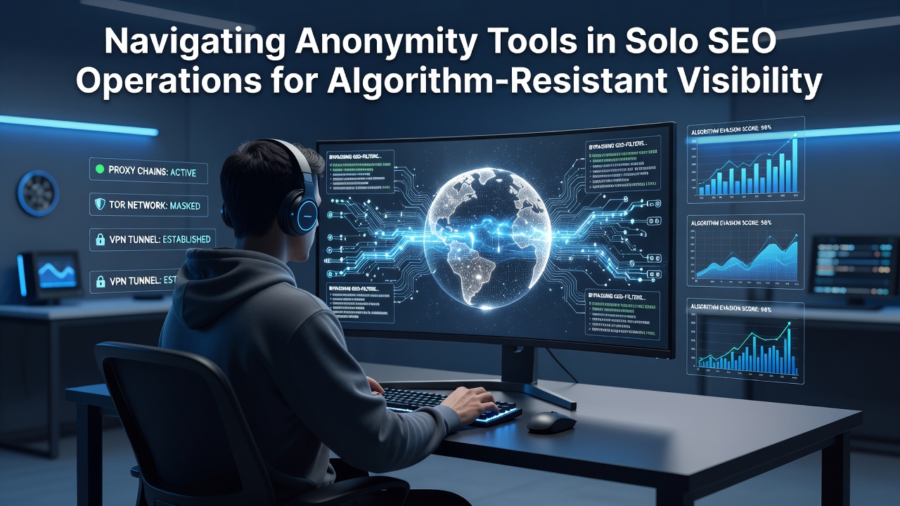 Navigating Anonymity Tools in Solo SEO Operations for Algorithm-Resistant Visibility